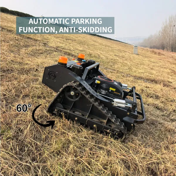 Canals Grass Weed Cutting Air Cooled Gasoline Engine Remote Control Lawn Mower Robot Lawn Mower Machine photo-2