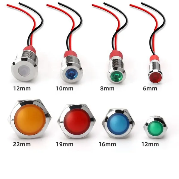 Wintai-Tech 22mm Waterproof Indicator Light With Metal Housing and LED Bulb photo-3