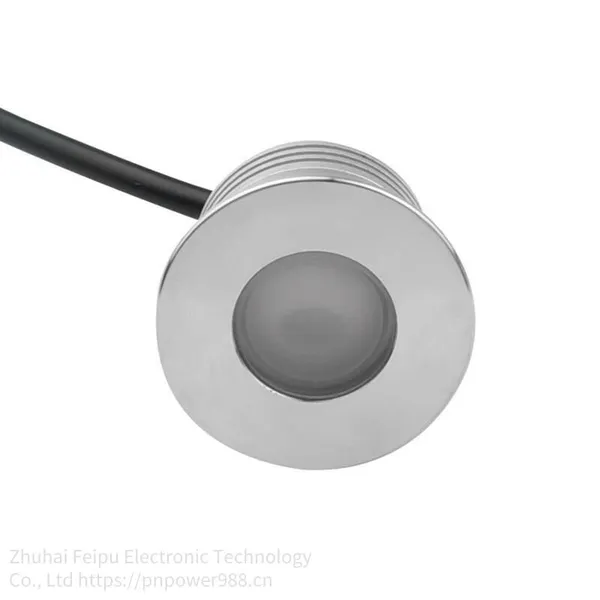 1w Low-voltage Led Floor Lamp, Led Deck Lamp, Led rv Lamp, Pndb-1w-b Flat Round 304 Stainless Steel Surface Floor Lamp Wall photo-5