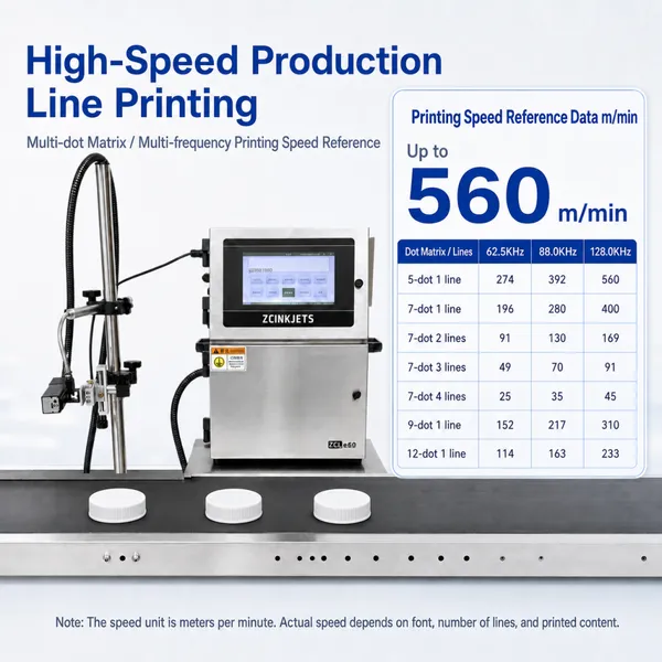 Bottle Cap CIJ Inkjet Printer for Plastic Metal Caps Beverage Food Packaging and High-Speed Production Line Coding photo-2