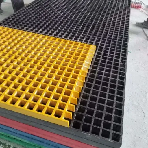 Fire Retardant GRP Grating Custom Cut Fiberglass Floor Grating Panel