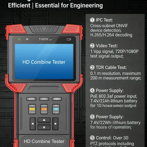 DT‑T71 HD Combine/CCTV Tester 4
