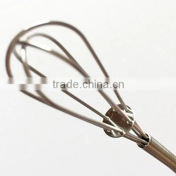 New 2015 Creative Stainless Steel Spring Whisk Mini Egg Whisk for Mixing, Blending and Beating photo-3