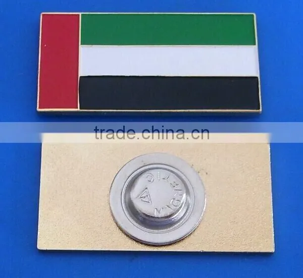 Handmade Country Flag Soft Enamel Invenory Magnet Lapel Pin for Uae National Day