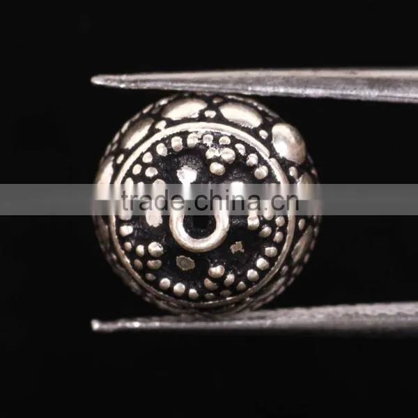 Oxidized Cap Pure 925 Solid Sterling Silver Wholesale Beads