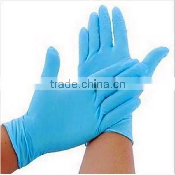 Ce Approved Blue Examination Disposable Nitrile Glove/disposable Powder Free Nitrile Gloves photo-3