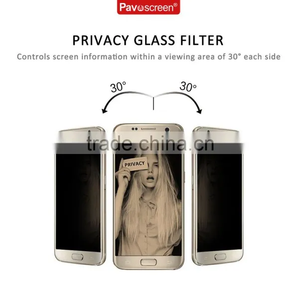 Anti Finger Anti-Spy Tempered Glass Screen Protector For Sumsung Galaxy S7 Edge photo-4
