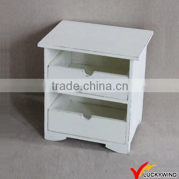 Solid Wood Handmade Wood Small Cabinet With 2 Zinc Drawers photo-6