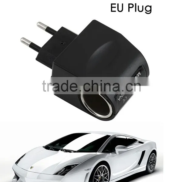 EE4104 110V-220V AC to 12V DC EU Car Power Adapter Converter Household Car Cigarette Lighter Socket Power photo-5