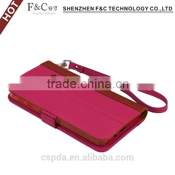 Shenzhen Manufacturer Stand Folio Wallet Leather Case for HTC Butterfly 3,genuine Leather Case for for HTC Butterfly 3 photo-3
