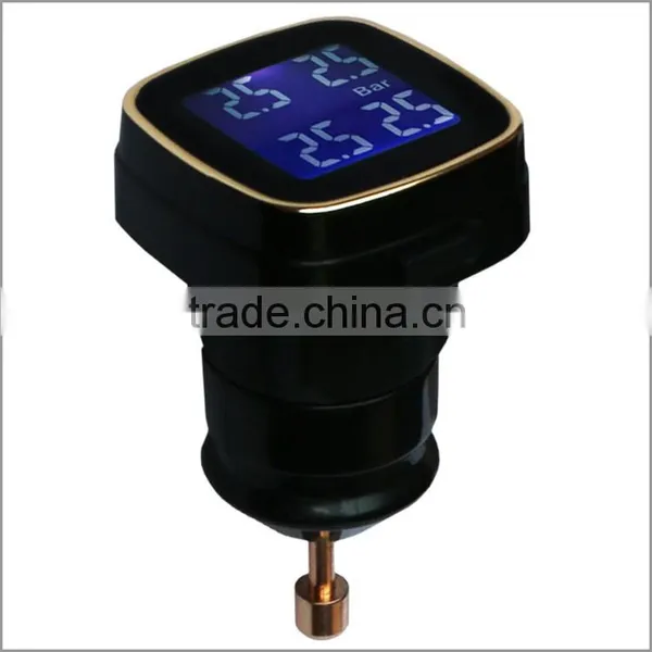 4-internal TPMS Flat Tire Pressure Sensor With Cigarette Lighter LCD Display photo-2