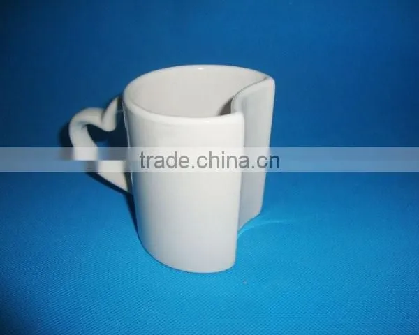 2015 New Special Shaped White Ceramic Mug photo-4