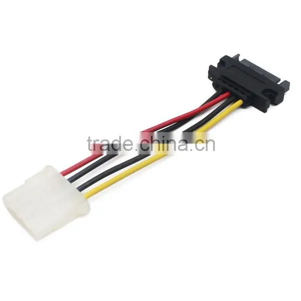 15Pin Male to 4 Pin Sata Power Cable photo-3