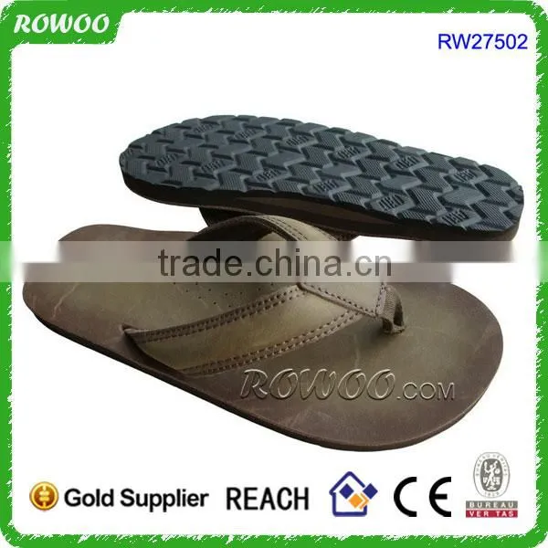 Branded Brown Men's Leather Smoothy Sandals,leather Sandals photo-2
