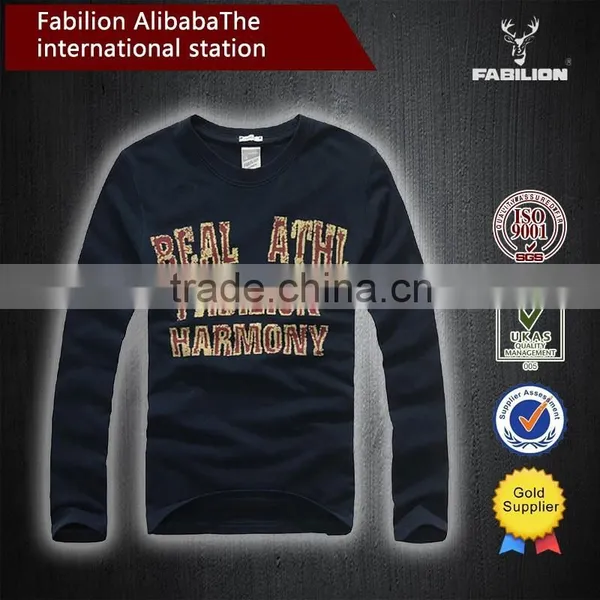 New Style Fashion Designer T-shirt/o Neck T-shirt/simple Long Sleeve Man T-shirt