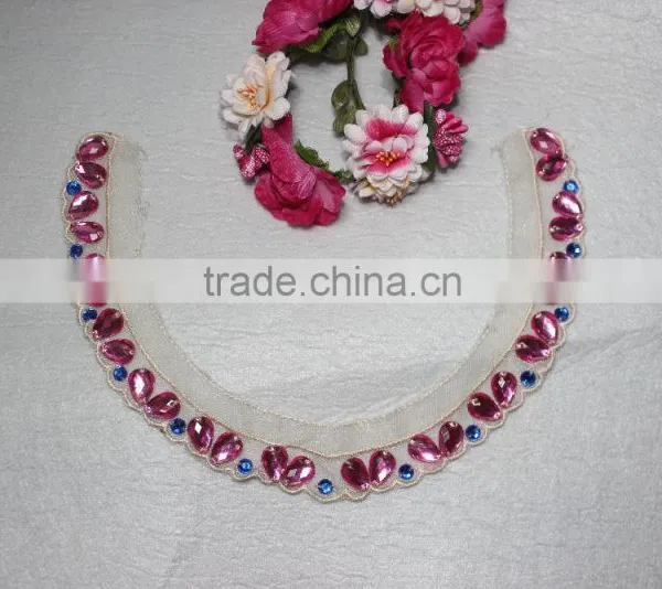 Beaded Neck Trim Neck Patches