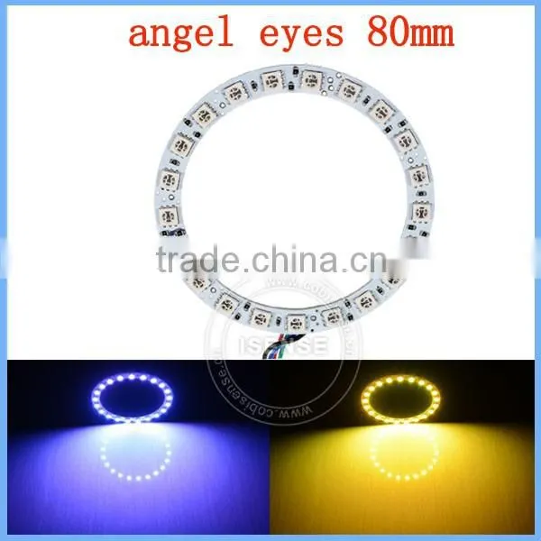 High Performance 20 Colors Changing 5050 Smd Led Marker White Angel Eye Ring for Honda photo-3