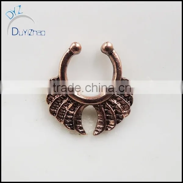 Fashion Unisex Simple Septum Clicker Fake Nose Rings photo-2