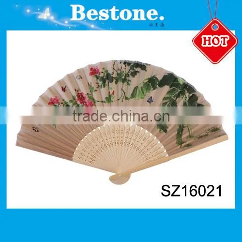 Popular Foldable Souvenir Bamboo Hand Fan for Wedding photo-4
