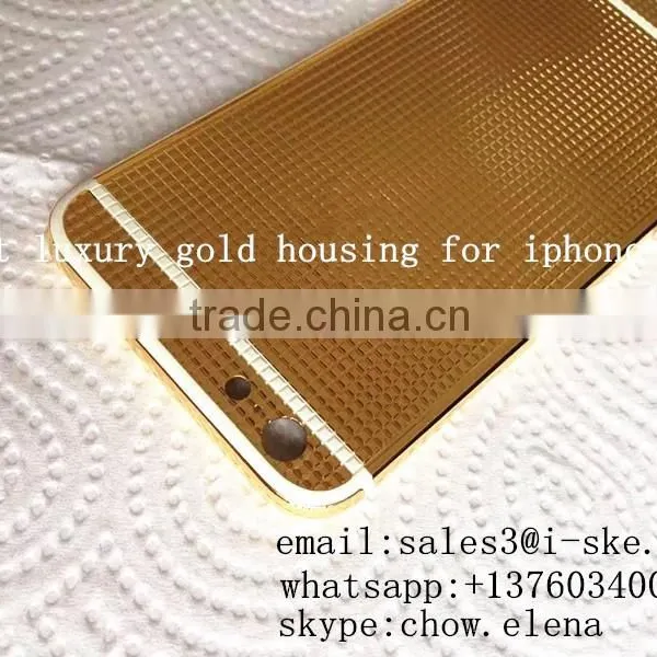 For IPhone 6 6 Plus Luxury 24ct Gold Electroplating Housing Cover(Limited Edition) photo-5