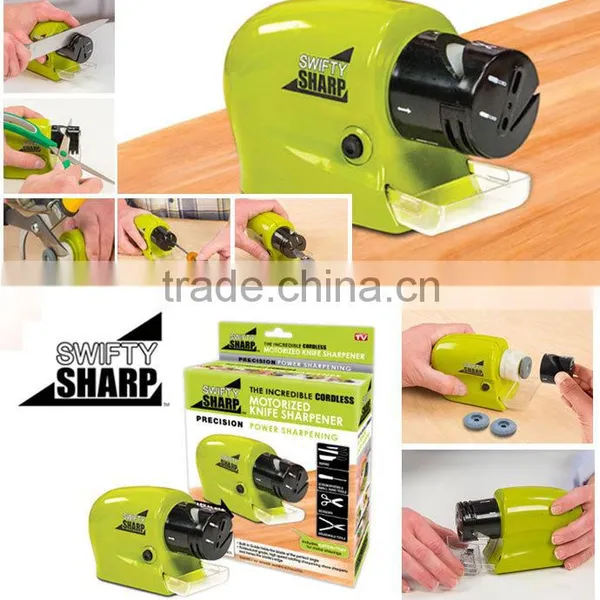 Cordless, Electric Knife Blade Sharpener Knife Sharper Knives Grinding Machine Accessory As Seen On Tv For Kitchen Appliance photo-2