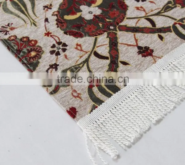 High Quality 100%Chenille Muslim Woven Prayer Rug Mat With Custom Design photo-2