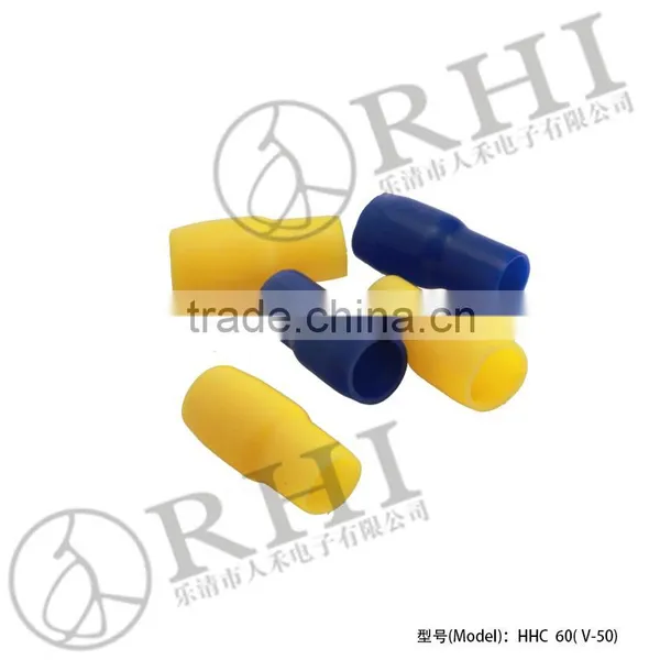 Yellow Blue Red Plastic V-color End Cap Vinyl Wire Terminal End Cap photo-5