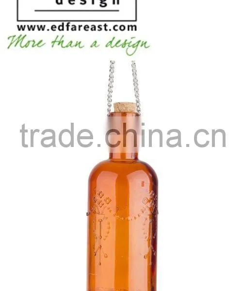Hobnail Glass Hanging Tray With Bottle Birdfood Feeding Bottle photo-6