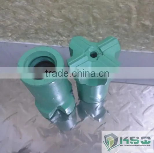 Rock Drilling Spare Parts 64mm R32 Thread Cross Button Bit photo-4