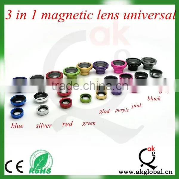 New 180 Degree Fish Eye Lens + Macro Lens Magnetic Mount For Iphone photo-3