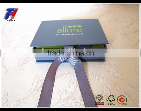 High Quality Custom Made Paper Cardboard Gift Box With Ribbon photo-2