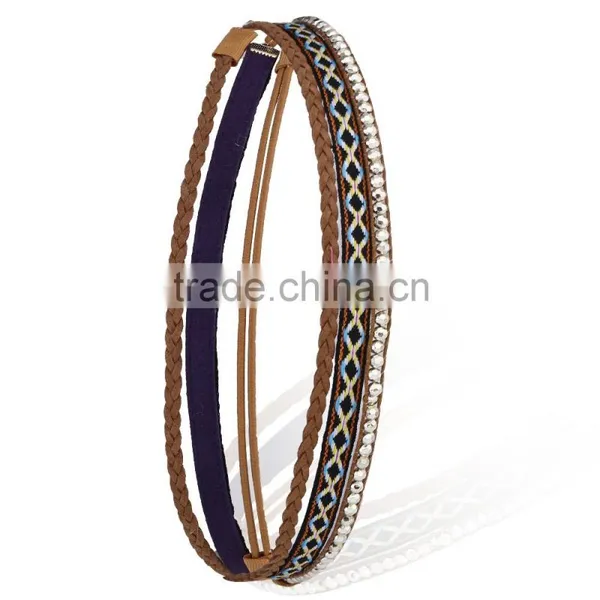 Women Lady Headband Crystal Elastic Hair Band For Wedding Bridal Party Hair Hoop photo-3