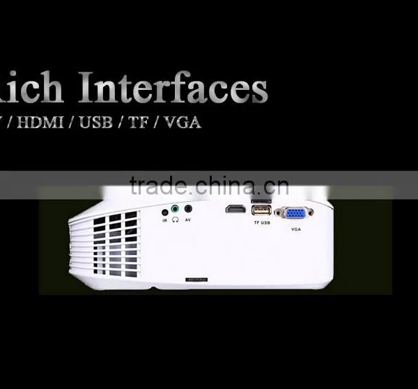 2016 Most Powerful New Model 1000 Lumens Mini HD LED Android Projector HX888 Portable Multimedia Home Theater for pc and Mobile photo-3