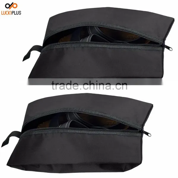 Luckiplus Portable Waterproof Nylon Travel Shoe Bags Navy photo-5