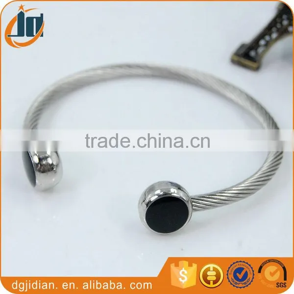 Wholesale Stainless Steel Cuff Cable Rope Bangle Bracelet photo-3