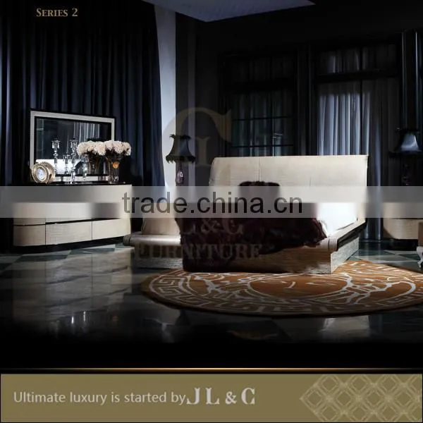 Luxury Bedroom Oxhide Surface Dresser Interior Design for Luxury Funiture Factory From China-JB02-04 Dresser- JL&C Furniture photo-2