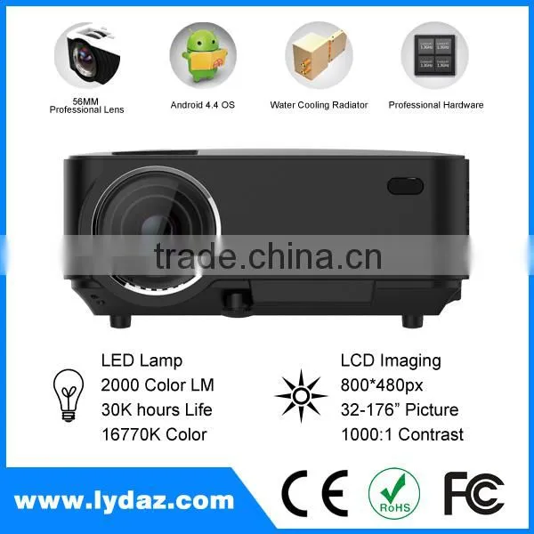 The Latest HD Mobile Phone Android Led Smart Home Theater Mini Projector photo-2
