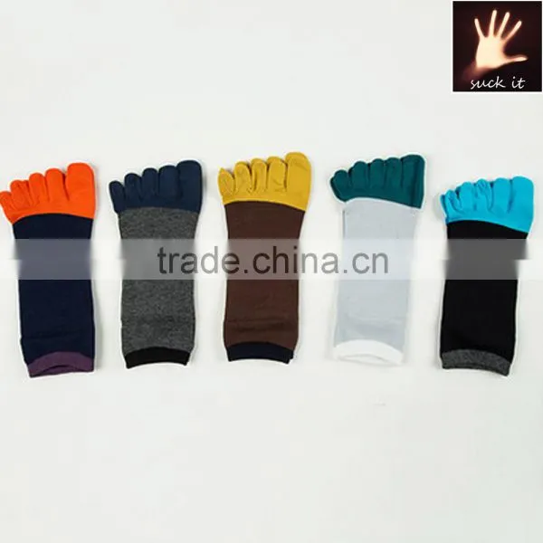 Bulk Wholesale High Quality Unisex Colorful Cotton Toe Socks Fashion Cotton Comfy Toe Socks One Size Fits All Cotton Sock photo-6