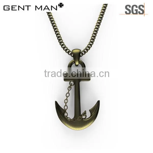 Hot Selling Product Jewelry Manufacturer China Men Stainless Steel Anchor Pendant photo-5