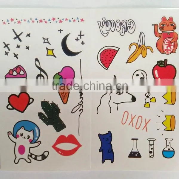 Custom Fashion Small Tattoo Cute Cartoon Temporary Tattoo Holiday Waterproof Tattoo Sticker photo-4