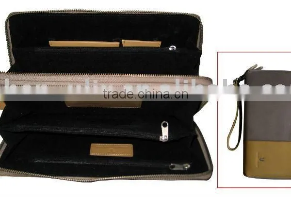 PU PURSE WITH ZIPPER AND BELT