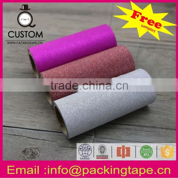 Free Samples Custom Glitter Tape for 3d Wall Paper photo-2