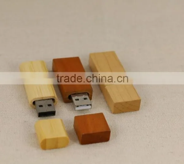 Eco-friendly Customized Logo Laser Engraving Wooden USB Flash Driver for Promotion photo-4