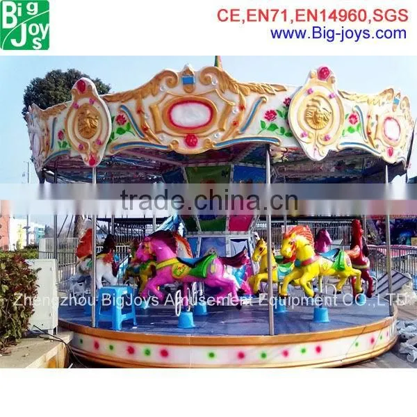 Mechanical Merry go Round Rocking Carousel Horse Amusement Kids Rides for Sale photo-3