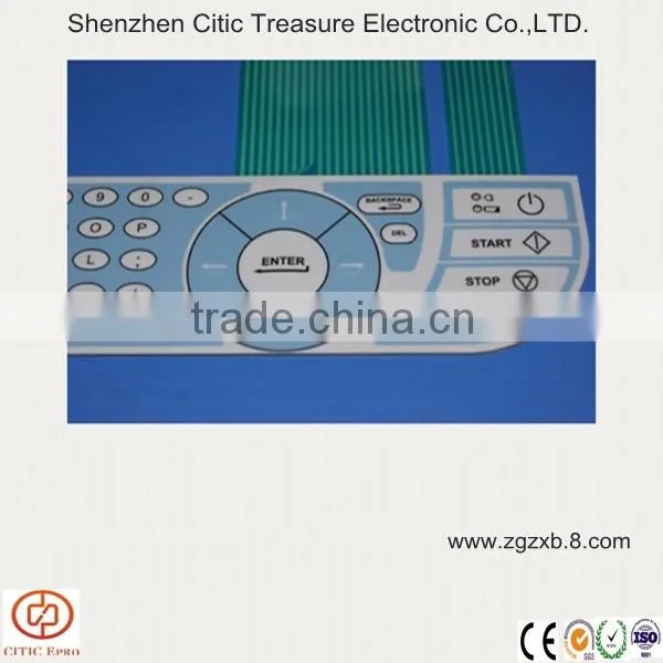 Digitally Printed Membrane Keyboard Cover Panel