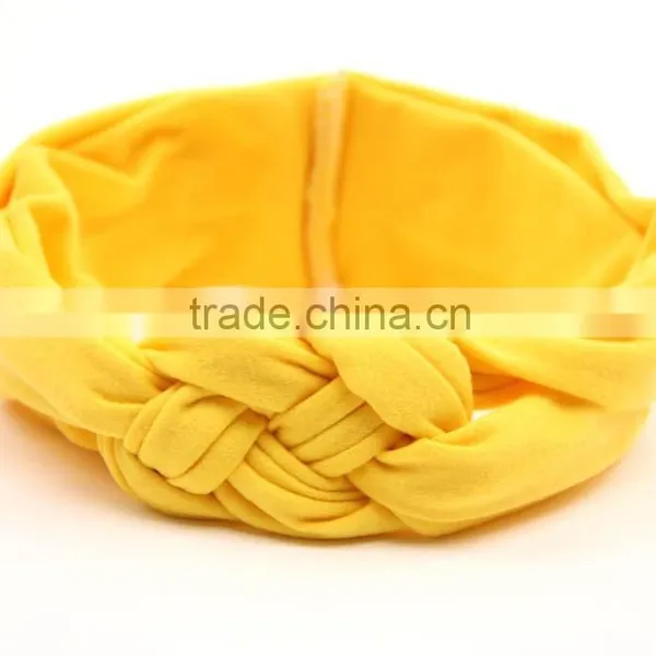 Fashion Bow Tie Plain Cotton Headwrap, photo-4