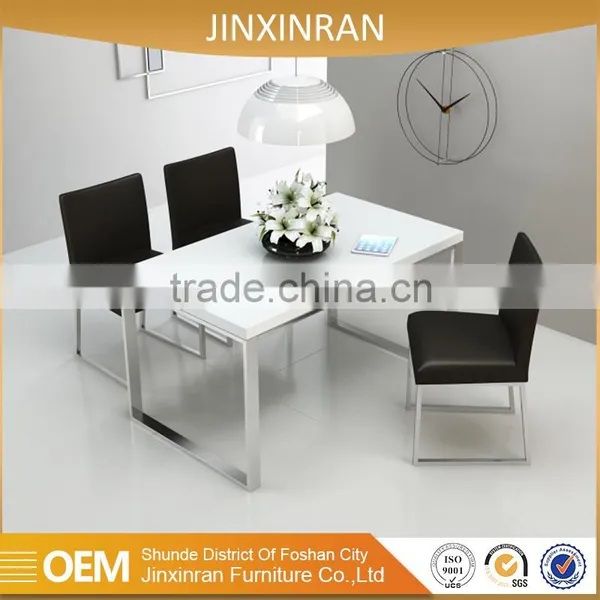 Thickness 20mm Natual Marble Inlay Dining Metal Table photo-2