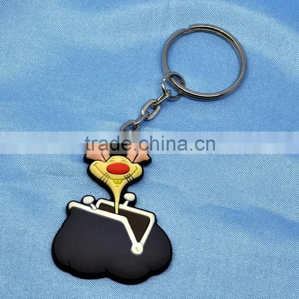 Wholesale Factory Produced Customized Waterstop Soft 3d PVC Rubber Keychain Tags photo-3
