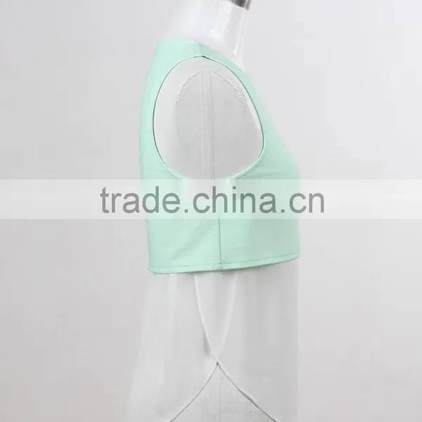 F5S15195 Special Design Plain Ladies Tank Top Wholesale photo-2