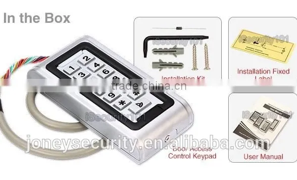 Standalone RFID Door Access Keypad RFID Access Control With IP68 Waterproof (CE FCC Rohs) photo-4